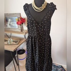 Black/white Hearts Sundress